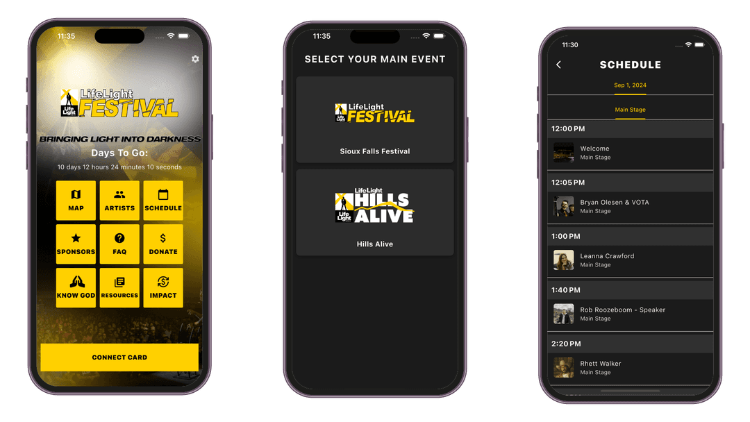 LifeLight Festival App