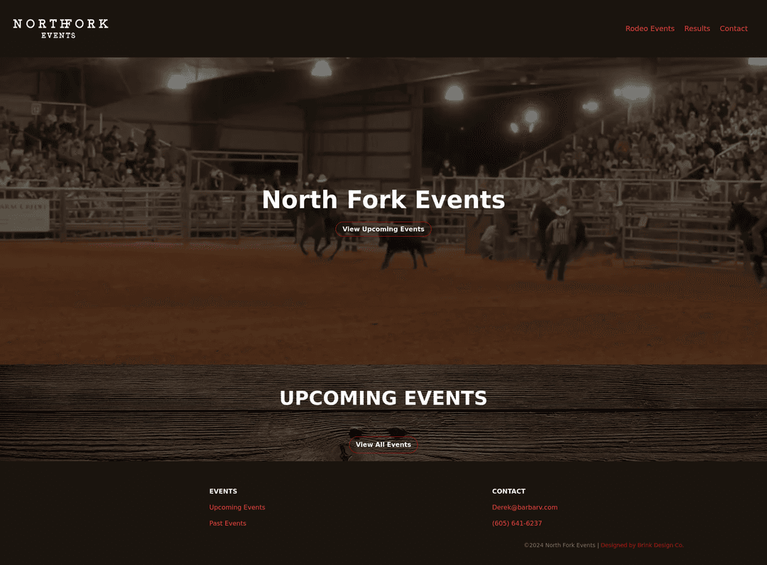 NorthFork Events Website